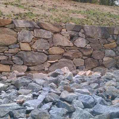 C&O Canal Angler's Breach historic stone wall rebuilding