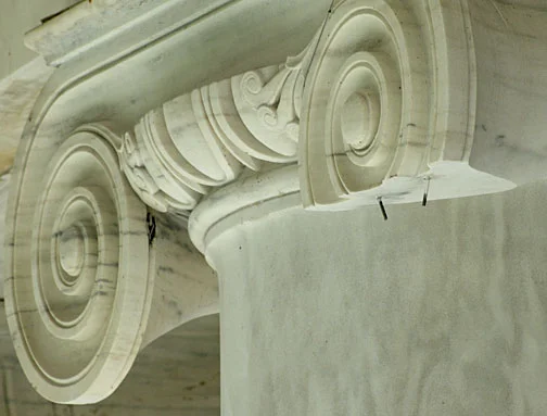 Jefferson and Lincoln Memorials landmark monument restoration