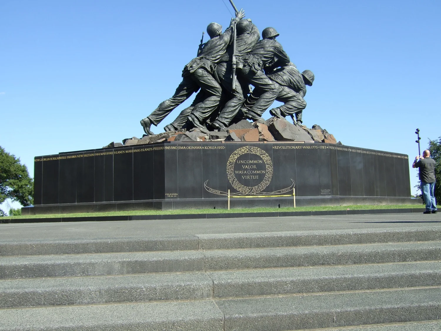 US Marine Corps Memorial restoration of historical monument